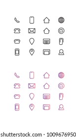 Contact Icons Set