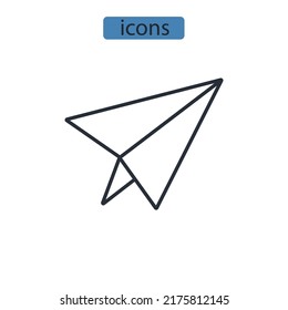Contact icons  symbol vector elements for infographic web