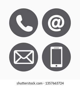 Icon Phone Smartphone Email Location Vector Stock Vector (royalty Free 