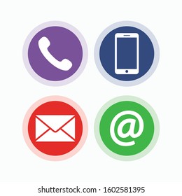 Contact icons for your web design