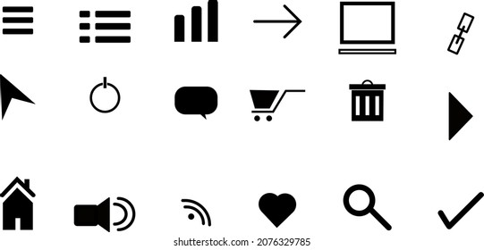 contacto con iconos.iconos planos simples configurados en fondo blanco