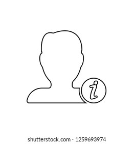 contact info icon. Element of web for mobile concept and web apps icon. Thin line icon for website design and development, app development