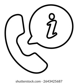 contact info line icon design. contact info thin black outline symbol vector illustration. editable stroke icon on transparent background.