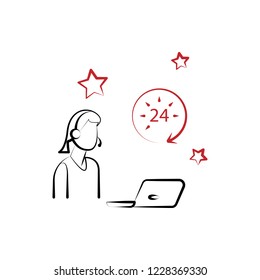 Contact, information 2 colored line icon. Simple colored element illustration. Contact, information icon design from shopping set