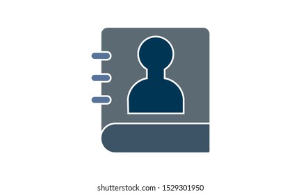 Contact information icon. Element of human resources signs with name for mobile concept and web apps.  Contact information icon can be used for web and mobile stock illustration