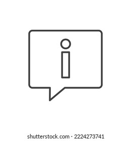 Información de contacto icono simple lineal