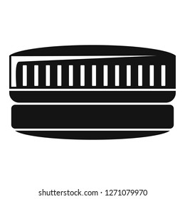 Contact len case icon. Simple illustration of contact len case vector icon for web design isolated on white background