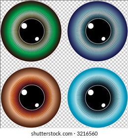 contact lens with different colors