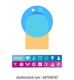 Contact lens icon