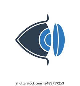 Contact Lens Icon Sign Symbol