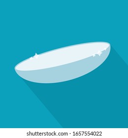 contact lens icon - vector illustration