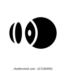 Contact Lens Icon Vector Symbol Design Illustration