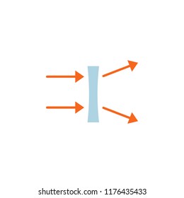 contact lens illustration. Element of optometry icon for mobile concept and web apps. Colored contact lens illustration can be used for web and mobile