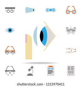contact lens illustration icon. optometry icons universal set for web and mobile