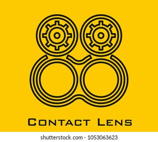 Contact Lens vector icon