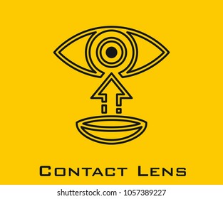 Contact Lens vector icon