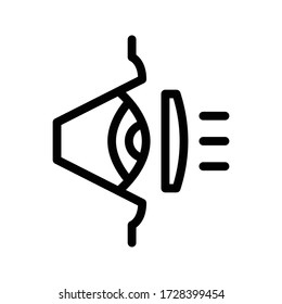 Zeilensymbol für Kontaktlinsen 