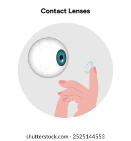 Lentes de contato com caso Oftalmologia oculista 