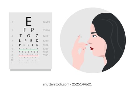 Contact lenses  with case Ophthalmology oculist  with eye test