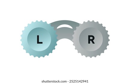 Lentes de contato com estojo e pinças Oftalmologia oculista 