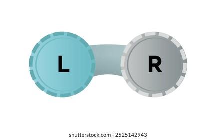 Lentes de contato com estojo e pinças Oftalmologia oculista 