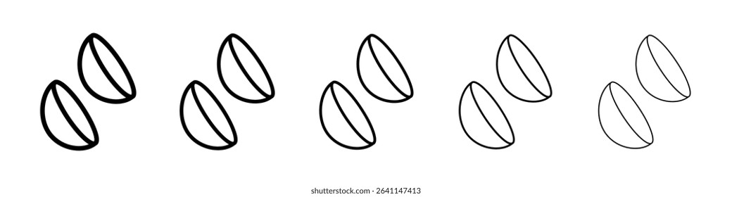 contact lenses icon concept. graphic design, logo, Web, UI.