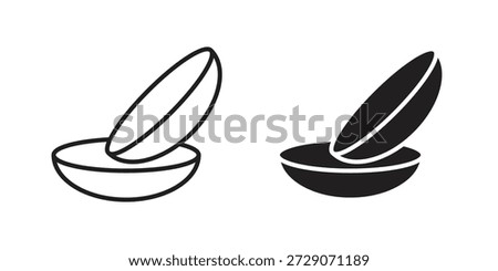contact lenses icon. Monochrome simple icons for templates, web design