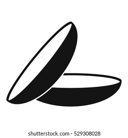 Contact lenses icon. Simple illustration of contact lenses vector icon for web