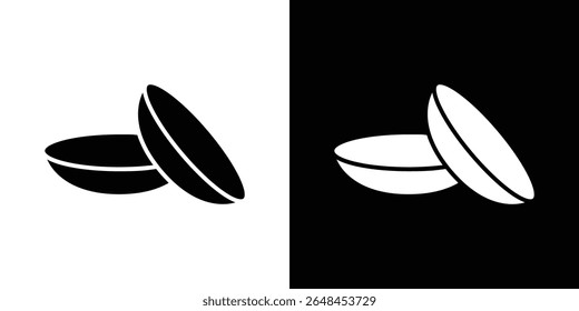 contact lenses icon symbol collection. Flat vector stock illustration.