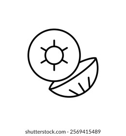 contact lenses icon Vector logo outline