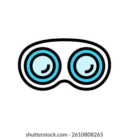 contact lenses optometry vision eye color icon vector. contact lenses optometry vision eye sign. isolated symbol illustration