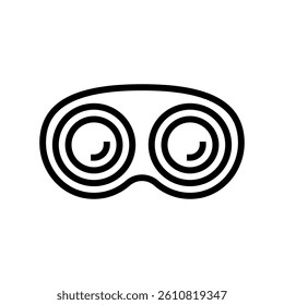 contact lenses optometry vision eye line icon vector. contact lenses optometry vision eye sign. isolated contour symbol black illustration