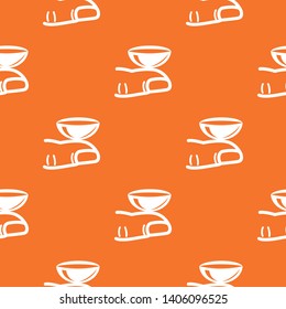 Contact lenses pattern vector orange for any web design best