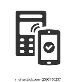 Contact less payment icon, Vector Graphics
