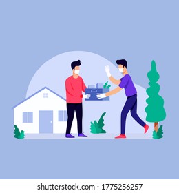 Contact less safe food delivery service