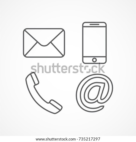 Contact Line Icons