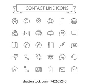 Contact line mini icons. 24x24 grid.  Dashed Line