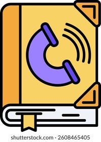 Contact Line vector Icon Design