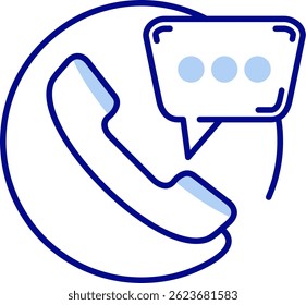 Contact Line vector Icon Design