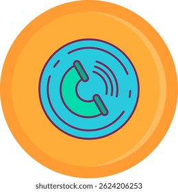 Línea de contacto Vector Icon Design