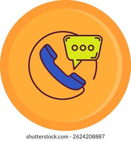 Contact Line vector Icon Design