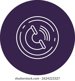 Design de ícone de vetor de linha de contato