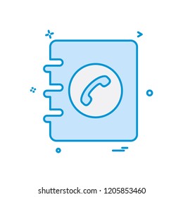 Contact list icon design vector