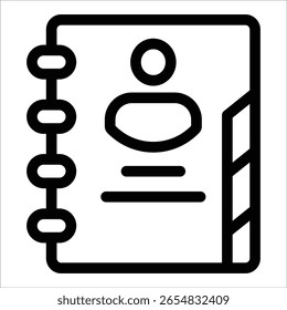 Icon-Element der Kontaktliste für Design