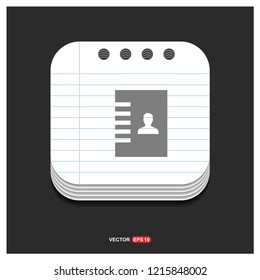 Contact List Icon - Free vector icon