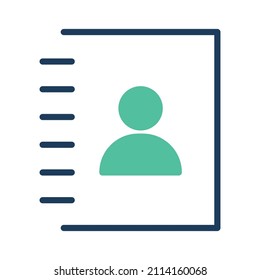 contact list Isolated Vector icon which can easily modify or edit


