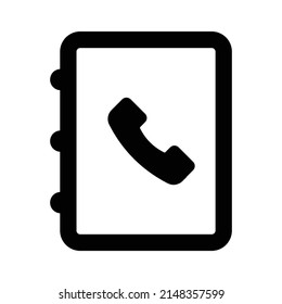 contact list Vector icon which is suitable for commercial work and easily modify or edit it

