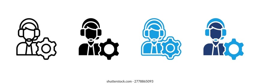 Contact Management icon multiple style collection