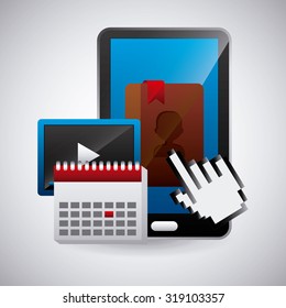 contact manager app design, vector illustration eps10 graphic 