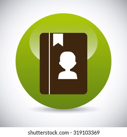 contact manager app  design, vector illustration eps10 graphic 